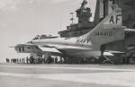 F9F-8P Rear View USS Intrepid Flight Deck